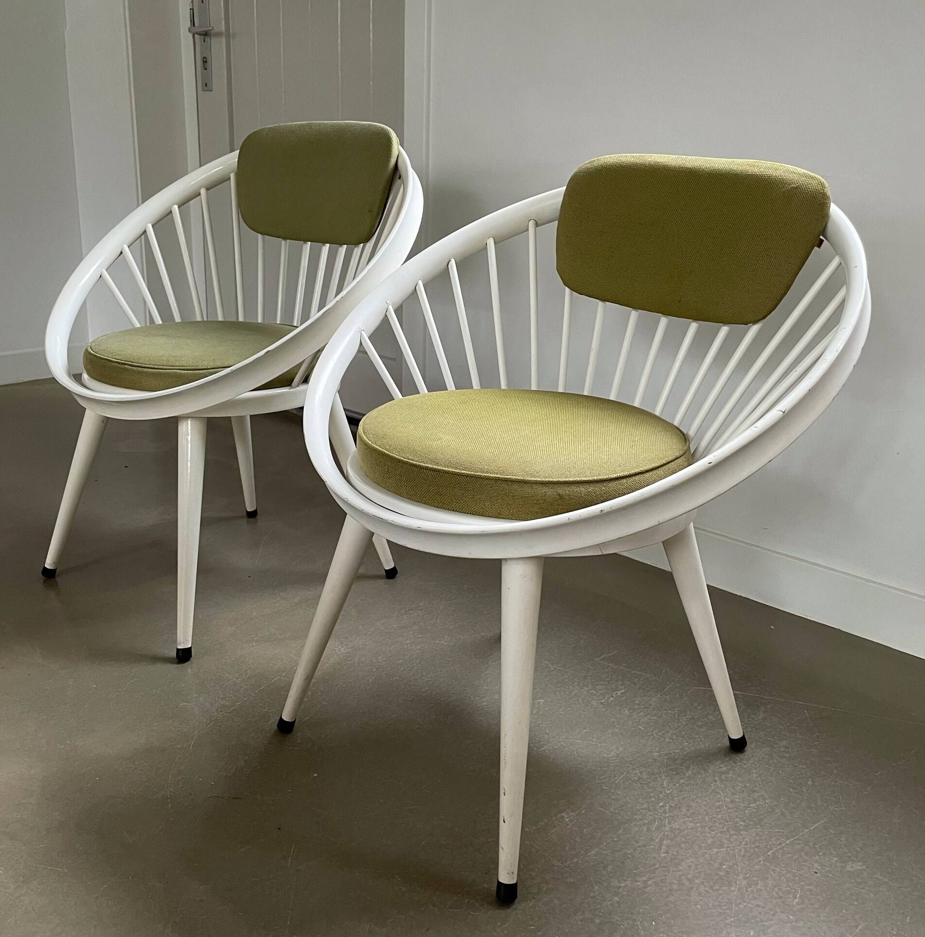 Ensemble de chaises Cercle, Yngve Ekström, 1960