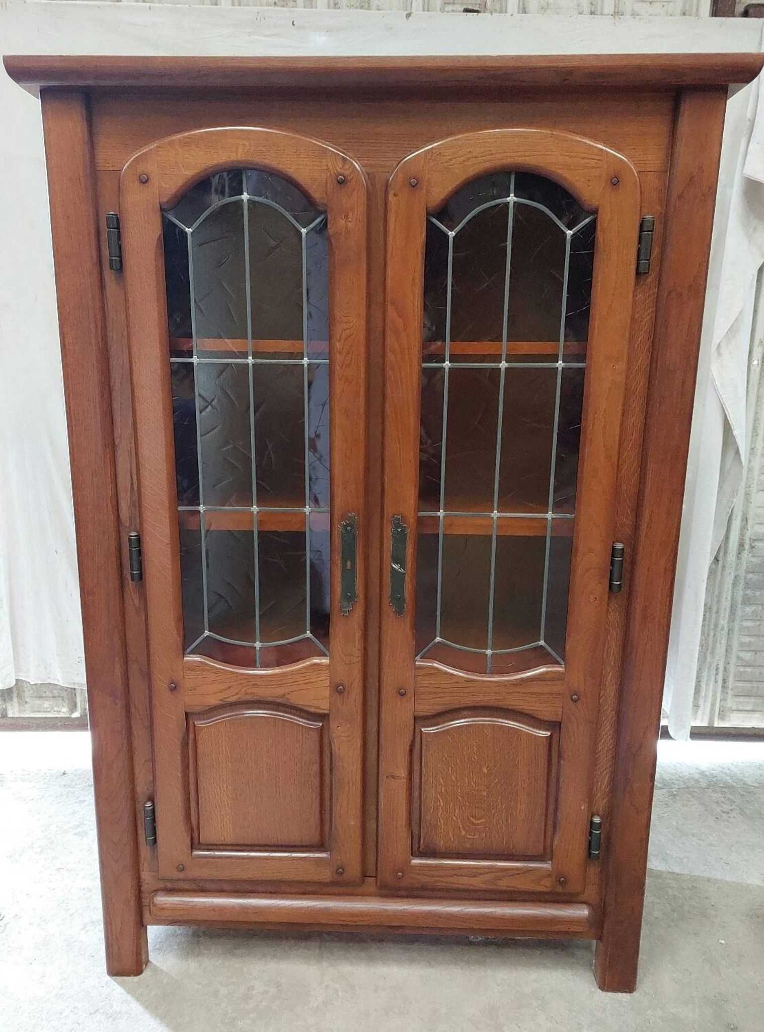 Furniture with shelves and glass doors