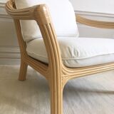 Restored vintage rattan chair