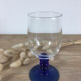 Vintage blue foot glasses