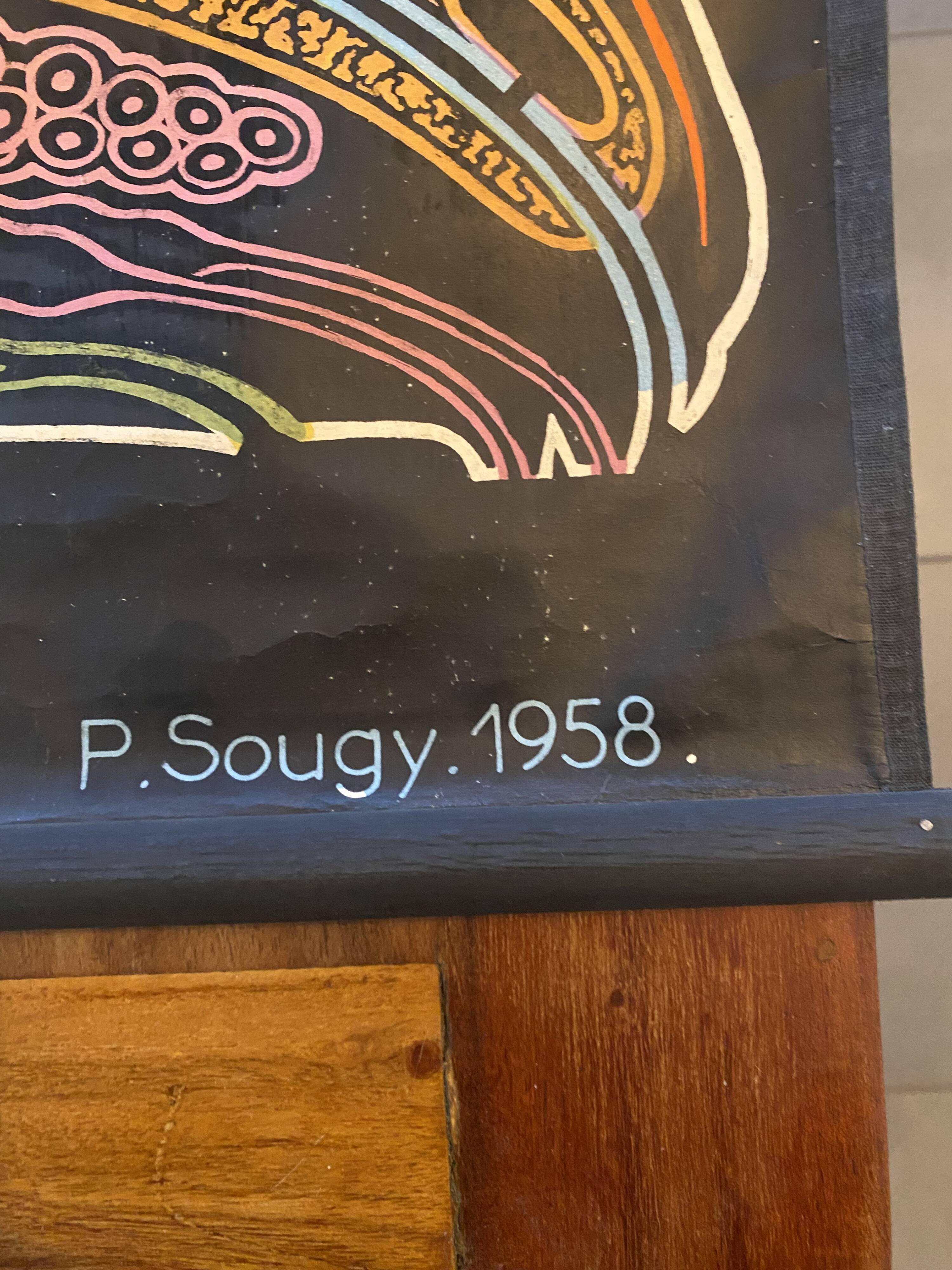 POSTER DR AUZOUX, PAUL SOUGY 1958, No. 56 L EPIÈRE