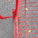 6 wired metal mesh chairs