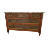 Chest of drawers Louis XVI XIX marble