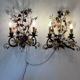 Paire d’appliques murales