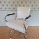 White Vinyl Salon Chair 1960's, USA