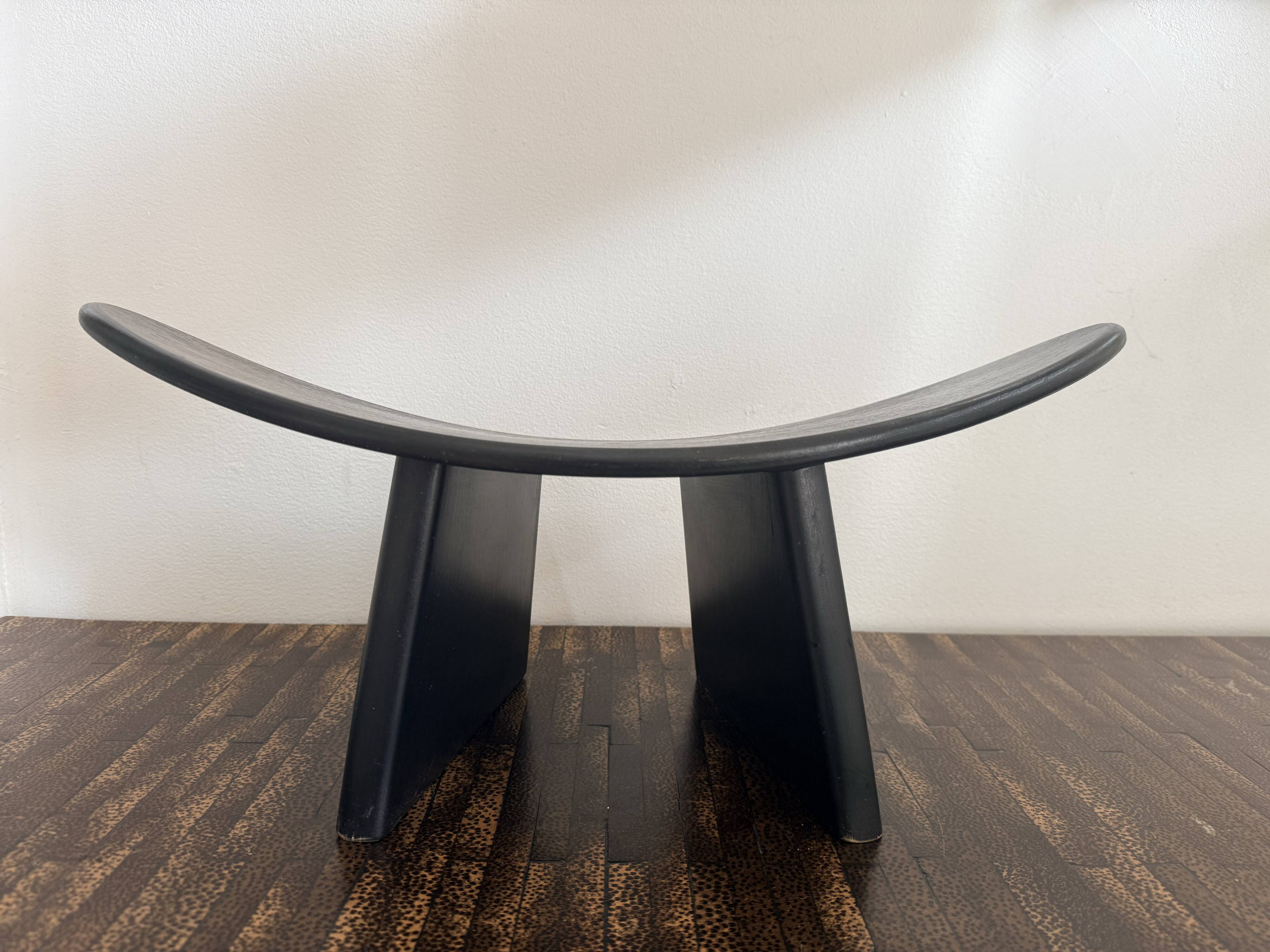 Set of 3 Shoggi meditation stools by Alain Gaubert, 1980s.
