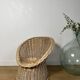 Small rattan basket armchair for children