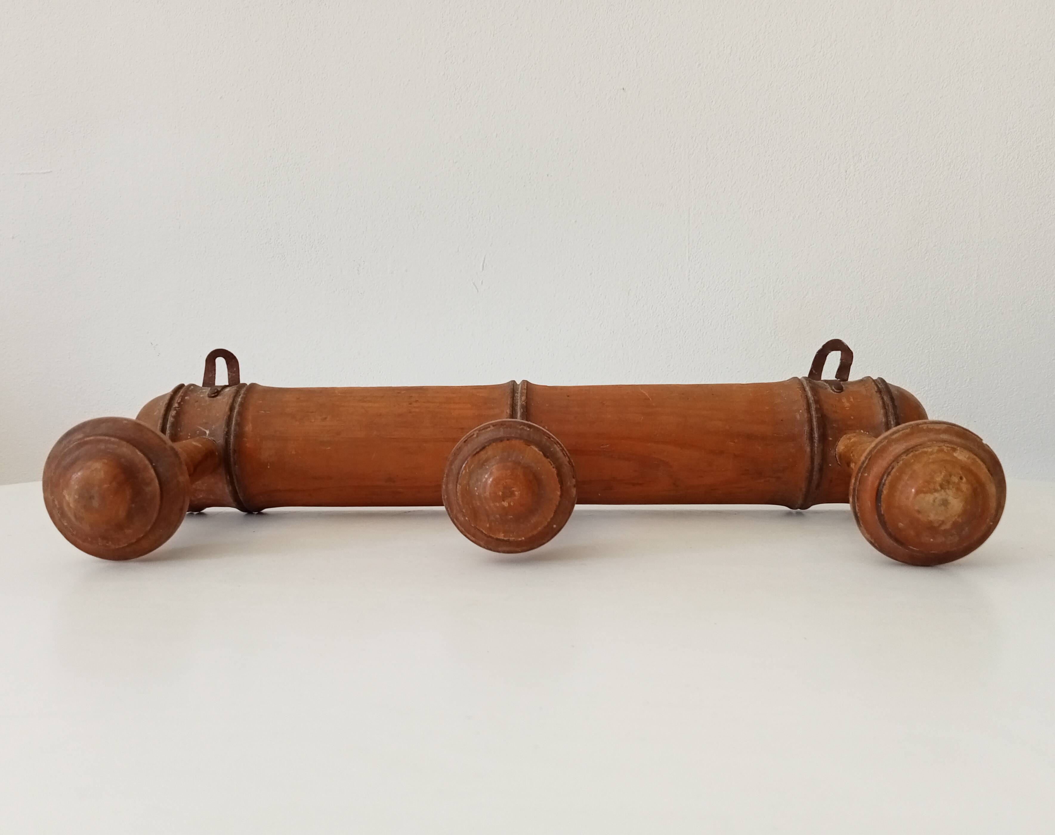 Vintage popular art coat rack from the 1950s