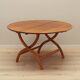 Round mahogany coffee table, Danish design, 1970s, production: Denmark