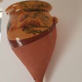 Glazed terracotta pot