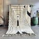 Large Beni Ouarain rug 190 × 300 cm – Graphic Berber rug in wool fa