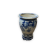 Cache pot vietnamien en porcelaine blanche et bleue