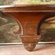 Pair of wall consoles in mahogany