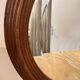 Antique Bevelled Oval Mirror Wood Frame & Bronze Decorations Louis XVI Style