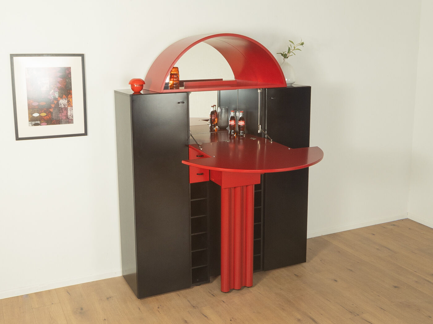 Exceptional bar cabinet by Peter Maly for interlübke, 1980s