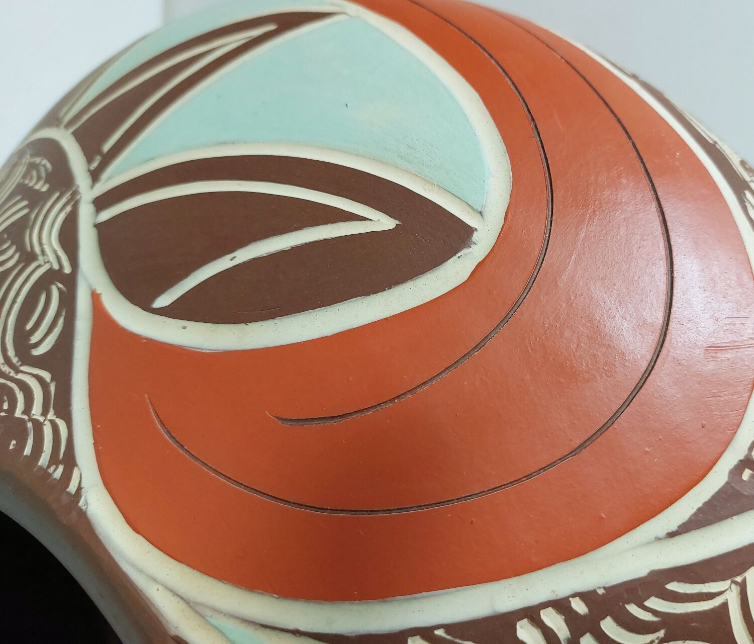 50s pottery vase numbered