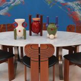 Original Africa Italian Dining Chairs Designed by Afra & Tobia Scarpa Maxalto