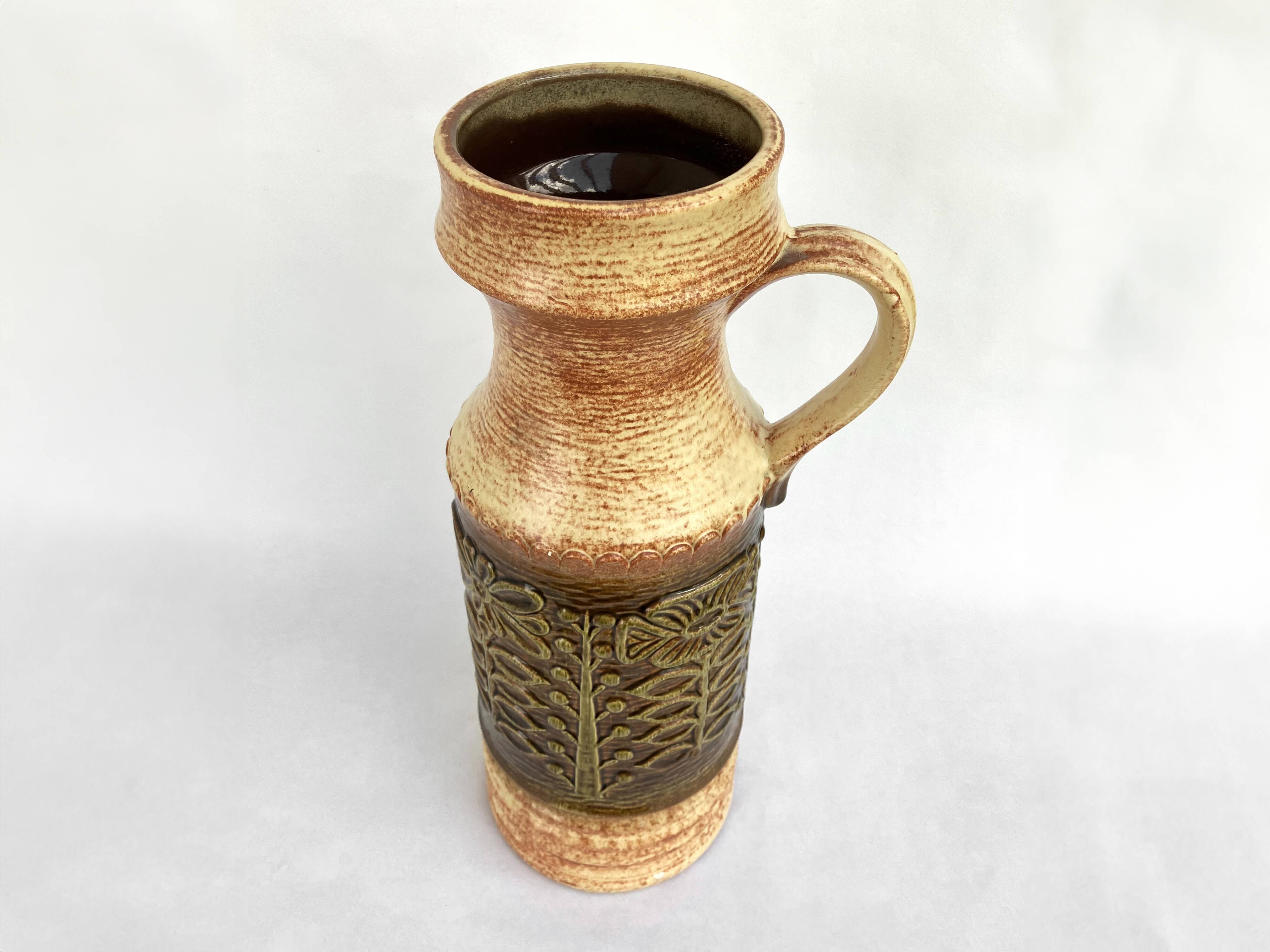 Ceramic floor vase • Üebelacker Keramik • West German ceramics • Circa 1960-70