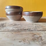 Small stoneware bowls from Digoin, rustic serving bowls