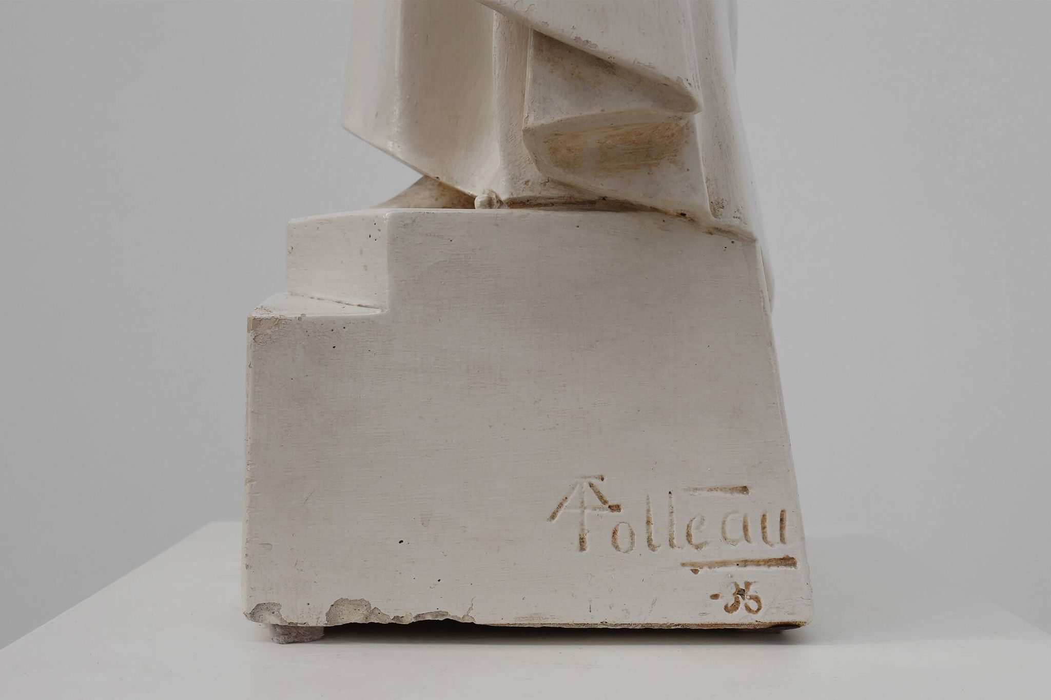 “Christ King in Our Home” Plaster Statue, Belgium, ca. 1920