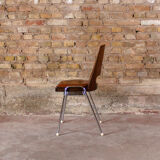6 Baumann chairs in cognac imitation leather, circa 1960