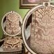 Chairs in Lacquer and Ikat Damask Upholstery, Set of 2