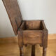 Chest bedside twentieth century solid oak pegged base spacer
