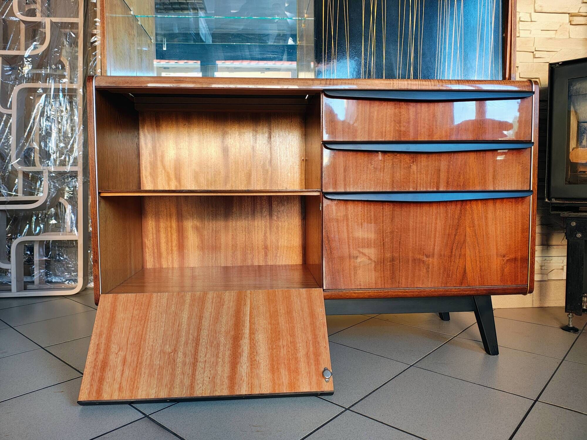Czechoslovakian Cabinet by B. Landsman for Jitona, 1960s