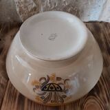 Salad bowl Creil and Montereau pattern Carnations