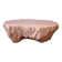 Design coffee table with travertine rock effect — unique piece hand-sculpted.