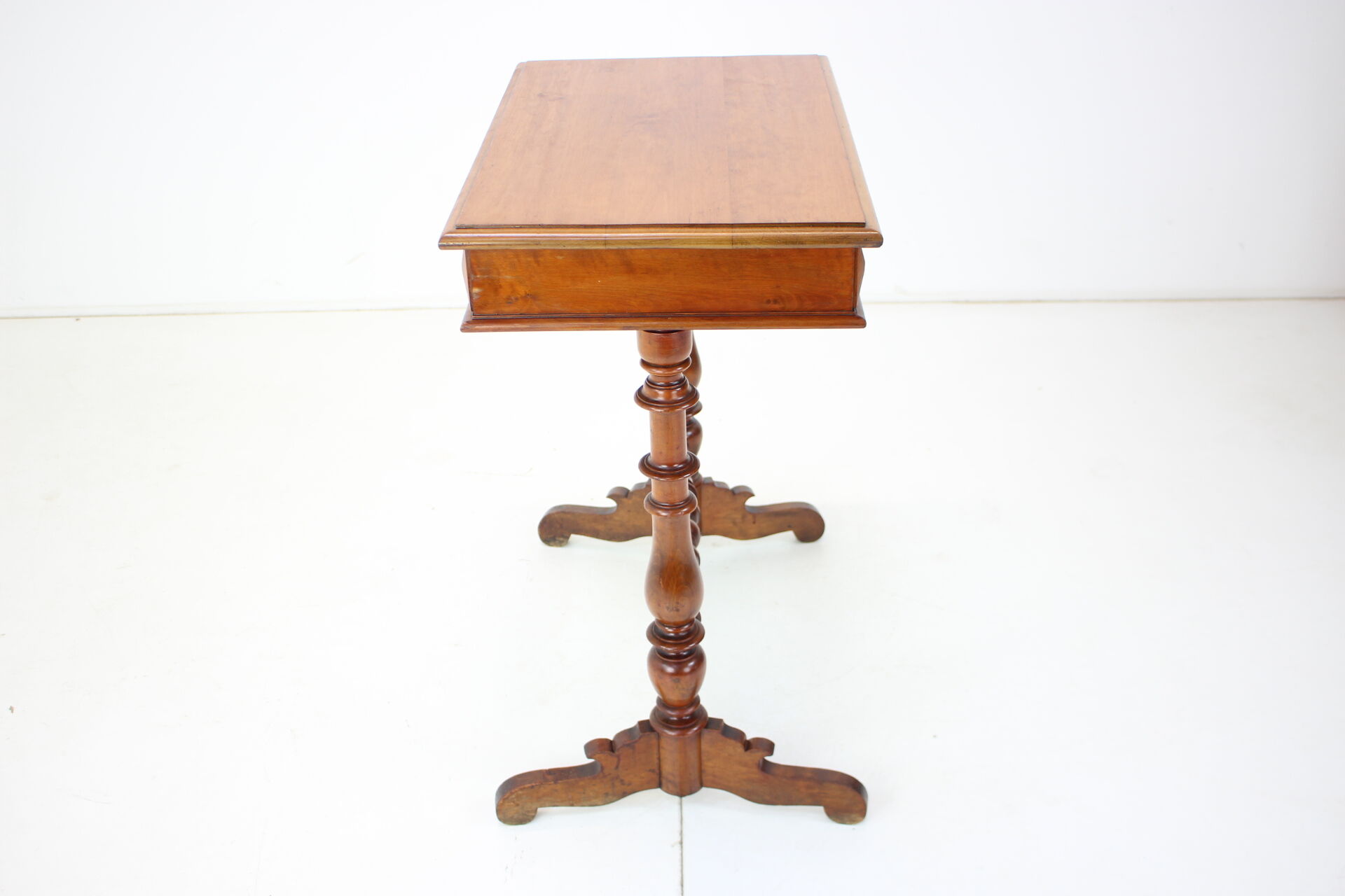 Solid Wood and Veneer Sewing Table, circa 1895