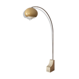 Arc floor lamp. 1970. Italy. Marble base.