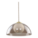 Space-age Italian Brass, Opaline and Plexiglass Pendant Lamp