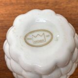 Vintage German porcelain jam pot with lid and spoon from Krömer Porzellan, 1970s, set of 2.