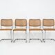 Set of 4 dining chairs Style B32 by Marcel Breuer