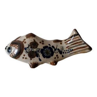 Hollow fish in artisanal pottery