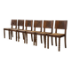 Ensemble de 6 chaises Charles Dudouyt en chêne 1950’s