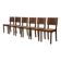 Ensemble de 6 chaises Charles Dudouyt en chêne 1950’s