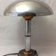 Lampe en chrome 1930 double patine art deco metal doré et cuivre