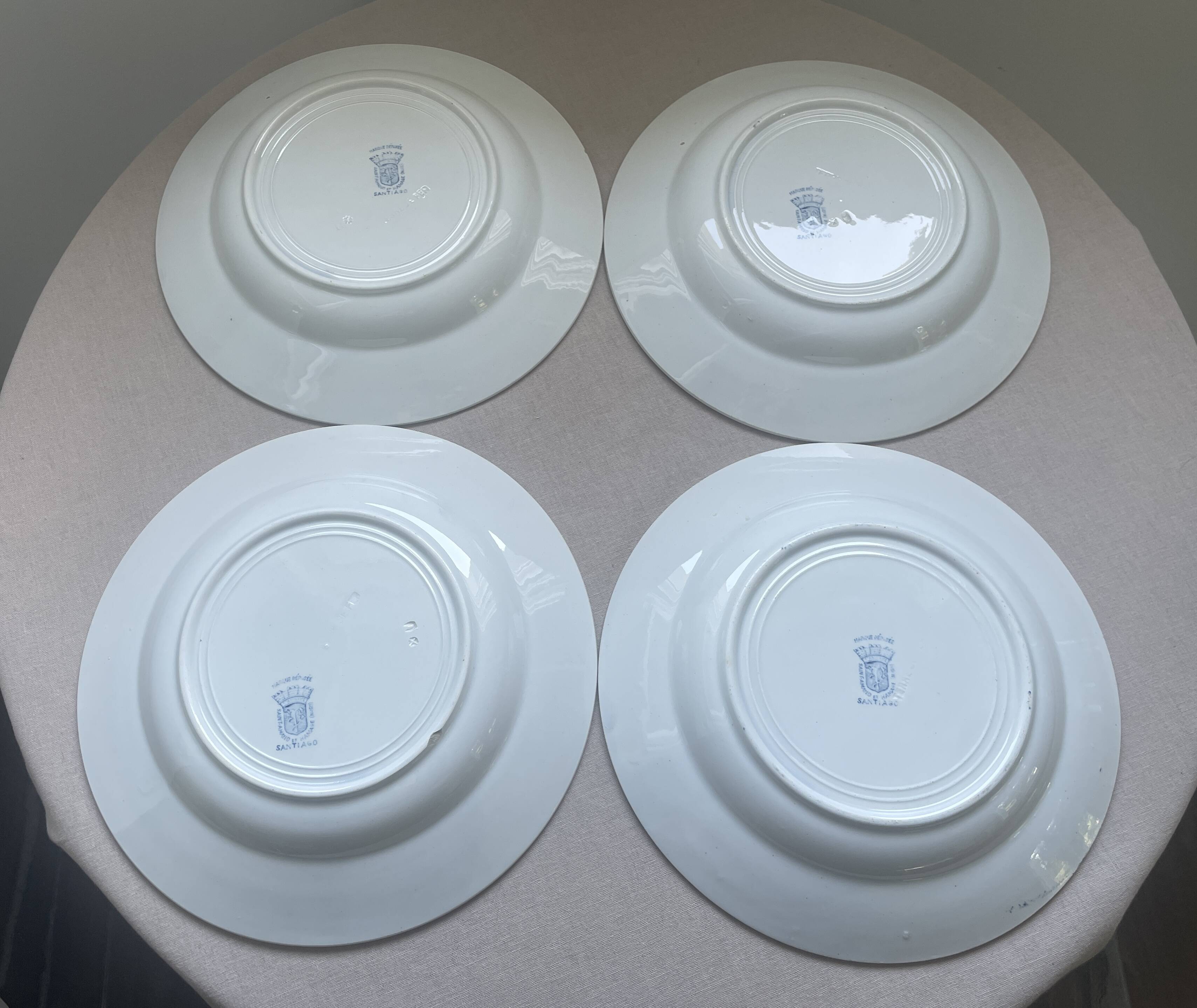antique deep plates model Santiago – Saint-Amand & Hamage