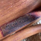 Paire de chaises bistrot en bois signées Thonet, années 1940