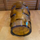 Vintage Art Deco Style Orange Amber Moulded Glass Vase