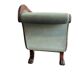 Fauteuil baroque vintage vert d'eau / Biedermeier / canapé