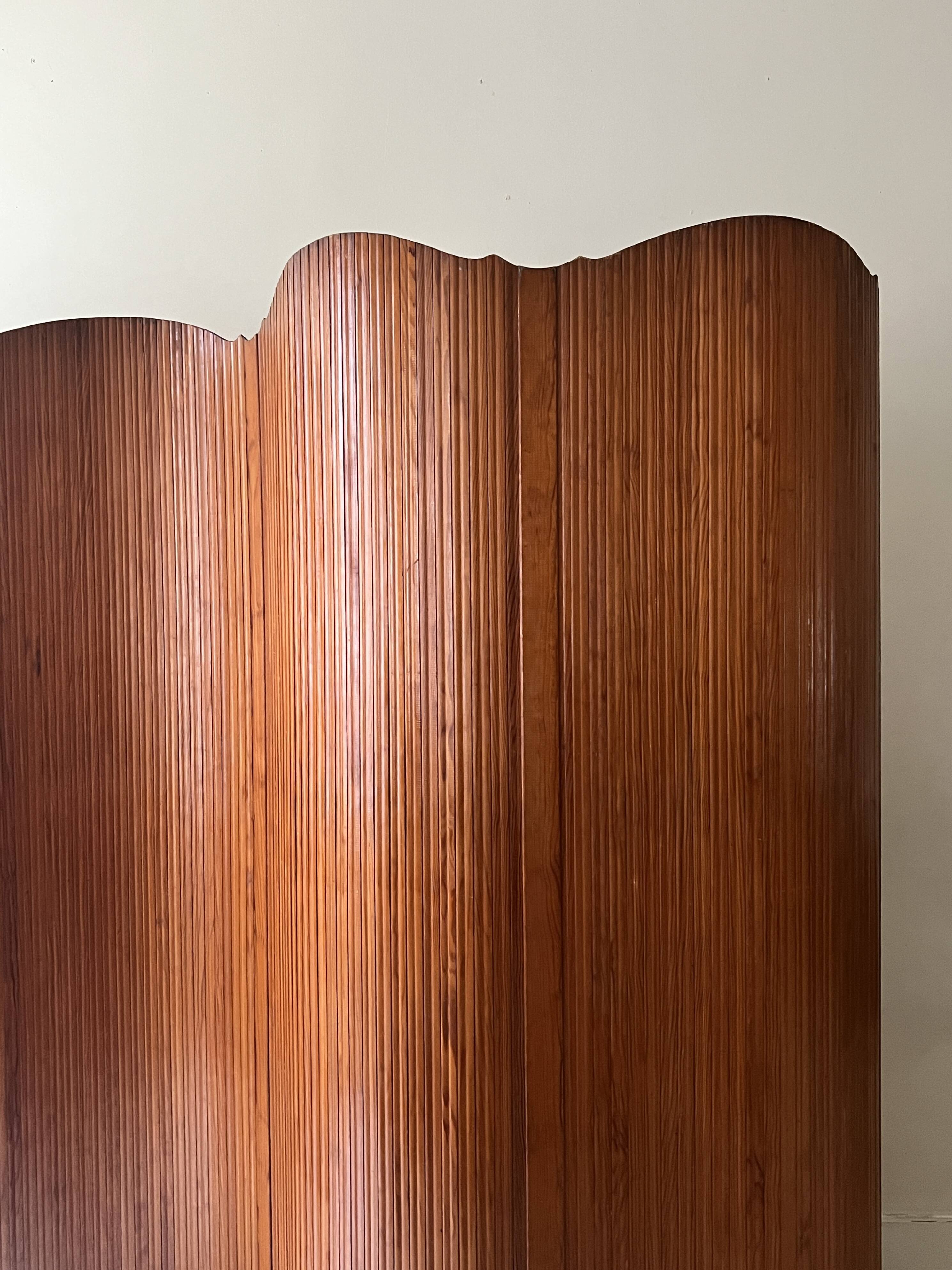 Modular wooden screen / partition by Baumann, SNSA design 1950