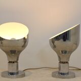 Sophisticated Franco Albini, Franca Helg and Antonio Piva chromed AM/AS series ceiling spotlight, Italy 1950s