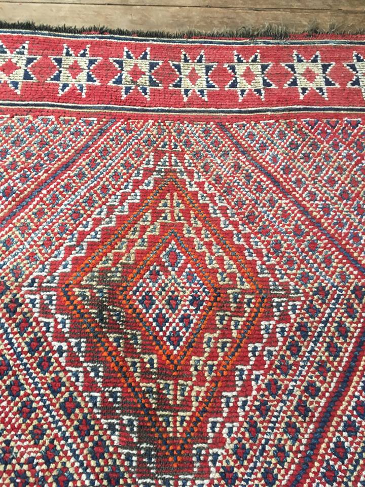 Handmade vintage kilim rug, 297cmx189 cm