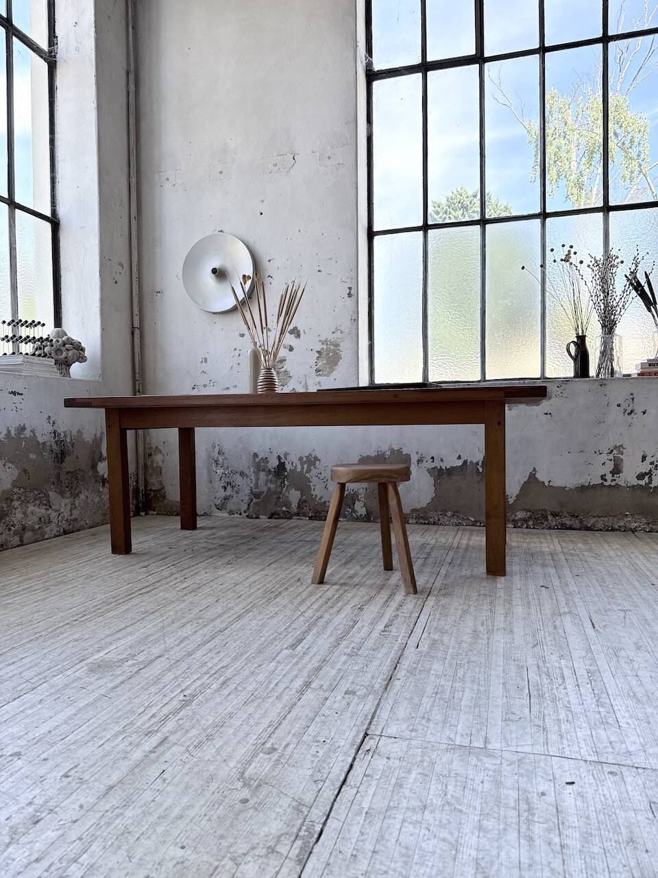 Oak farmhouse table 213-283cm with extension
