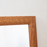 Mirror and its wooden frame