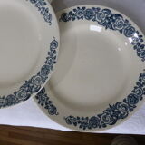 4 vintage flat plates in iron earth from Longchamp model Alesia 211208