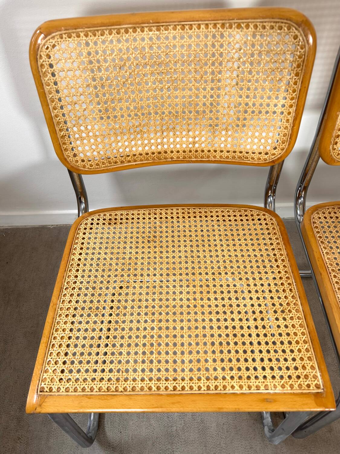 Paire de chaises Cesca Marcel Breuer Made in Italy